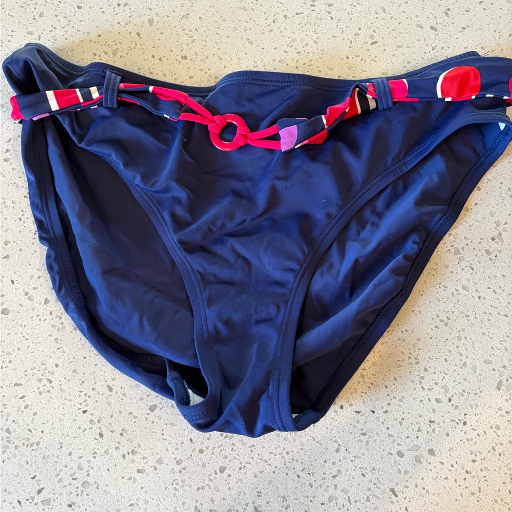 South Point Navy Blue Tankini Swim Bikini Bottoms Size 14